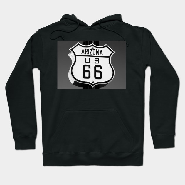 route 66 #10 Hoodie by dltphoto